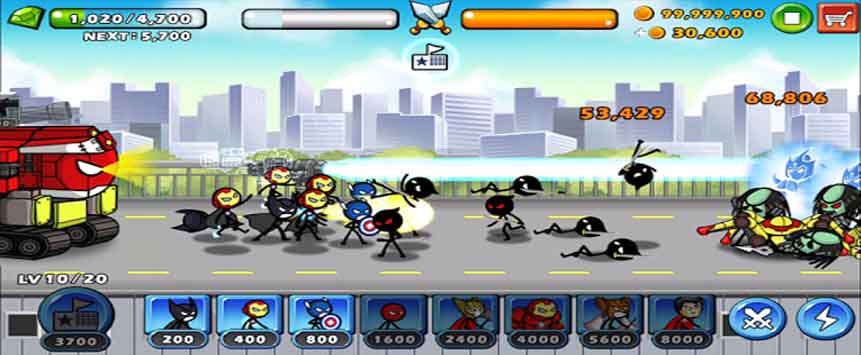 دانلود بازی HERO WARS Super Stickman Defense v1.1.0 مود شده